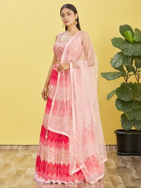 Designer Chinon Zari and Sequence  Embroidery Lehenga Choli  Designer Lehenga Choli