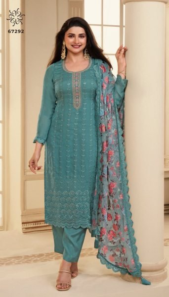 Designer Embroidered Organza Plazzo Suits Collection  Designer Plazzo Salwar Suits Wholesale