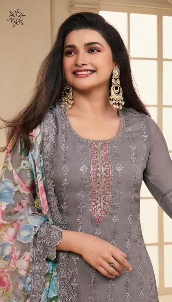 Designer Embroidered Organza Plazzo Suits Collection  Designer Plazzo Salwar Suits Wholesale