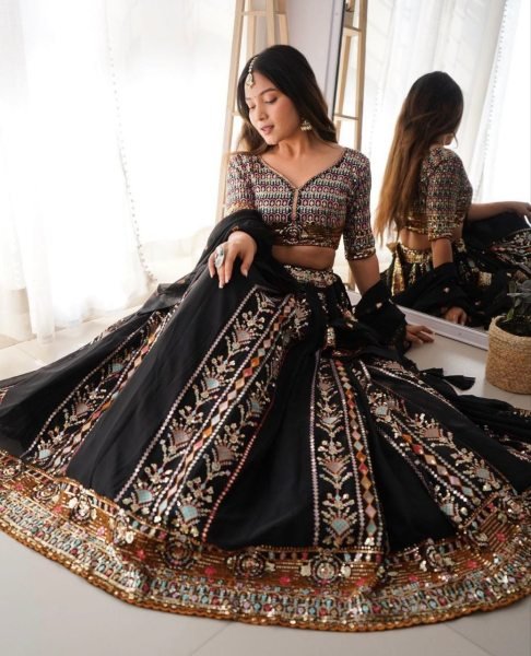 Designer Fox Georgette Lehenga Choli With Embroidery Work  Designer Lehenga Choli