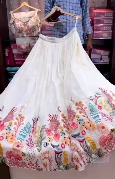 Designer Fox Georgette Lehenga Choli With Sequence Embroidery Work  Designer Lehenga Choli