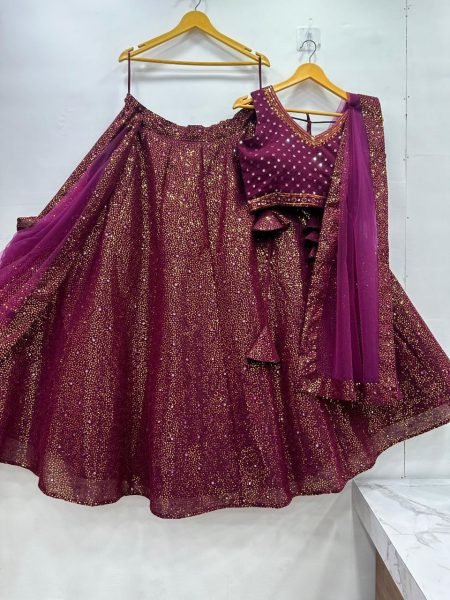 Designer Fox Georgette Sequence Work Lehenga Choli  Designer Lehenga Choli