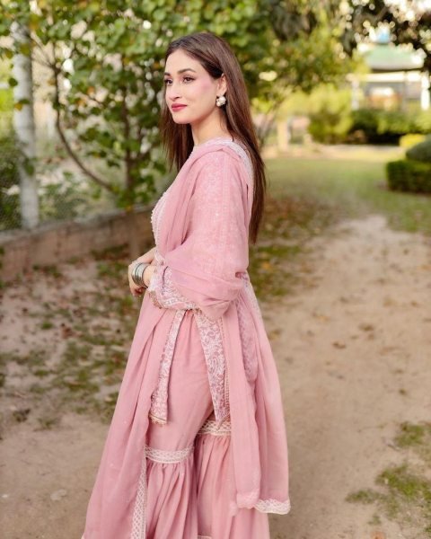 Designer Fox Georgette Sharara Suit With Embroidery Work  3 Piece Kurti Set