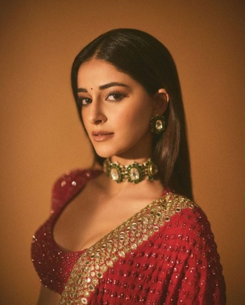 Designer Georgette Red Sequin Saree For Karwa Chauth Georgette Sarees Wholesale