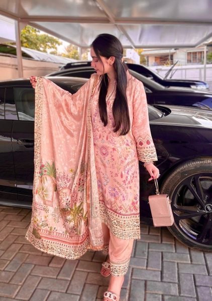 Luxe Printed Chinon Kurti Set with Dupatta  & Butter Silk Flow Festive Chic Look Ready To Wear Collection