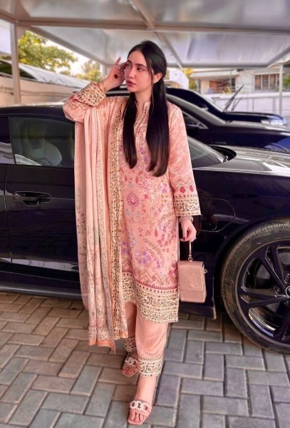 Luxe Printed Chinon Kurti Set with Dupatta  & Butter Silk Flow Festive Chic Look Ready To Wear Collection