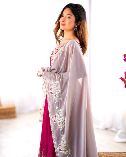Designer Heavy Georgette Ready Made Suit with Dupatta Set Elegant Wedding Wear Look For Best Price Anarkali Kurtis 