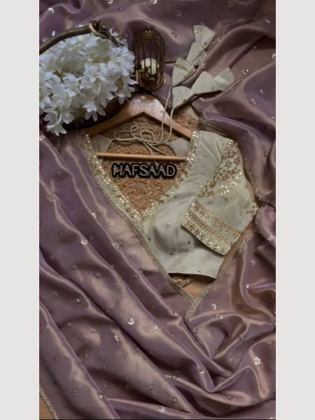 Designer  Heavy Twill Net Saree With Sequence work Net Sarees Wholesale