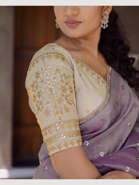 Designer  Heavy Twill Net Saree With Sequence work Net Sarees Wholesale