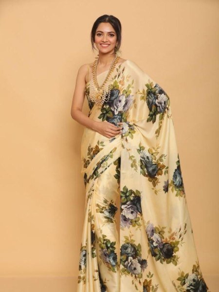 Designer Japan Satin Silk Saree for Festive Wedding Functions Lowest Price Digital Print Saree Collection from Surat Manufacturer 