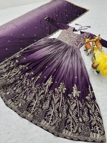 Designer Launching New Festival Long Gown   Duptta Set For Royal Export Manufacturing Anarkali Kurtis 