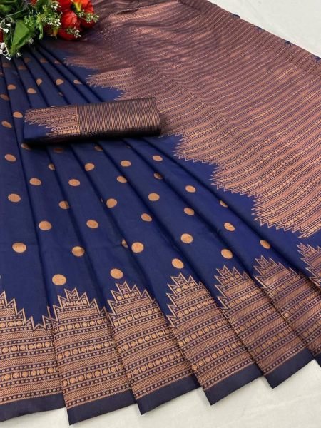 Designer Lichi Silk Saree Silk Sarees Wholesale