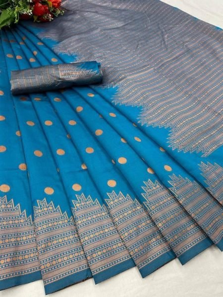 Designer Lichi Silk Saree Silk Sarees Wholesale