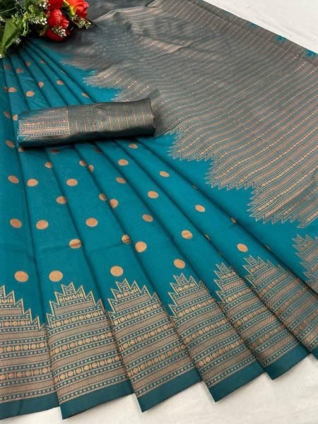 Designer Lichi Silk Saree Silk Sarees Wholesale