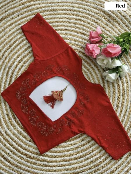 Designer Lycra Stretchable Blouse With Original Zari Work Blouse Collection