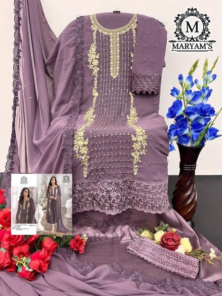 Designer Maryams Georgette Salwar Suits with Dupatta at Low Price Pakistani Suits Wholesale