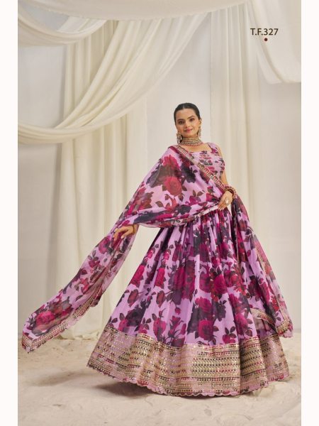 Designer Organza Lehenga Choli Collection  Designer Lehenga Choli