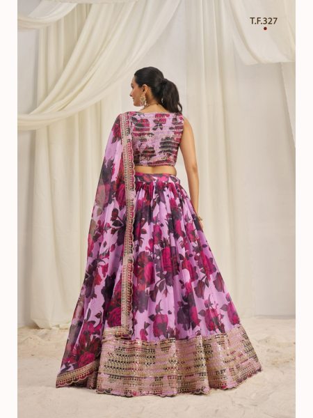 Designer Organza Lehenga Choli Collection  Designer Lehenga Choli