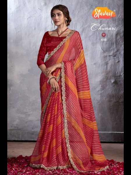 Designer Pure Chiffon With Cutwork Embroidery Work Saree Pure Chiffon Sarees Wholesale