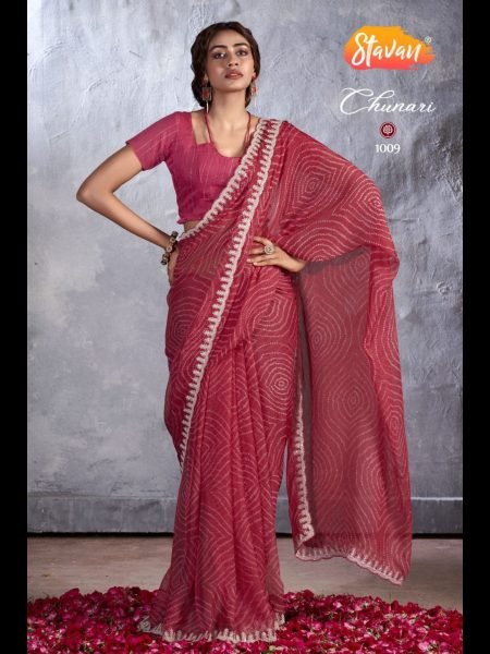 Designer Pure Chiffon With Cutwork Embroidery Work Saree Pure Chiffon Sarees Wholesale