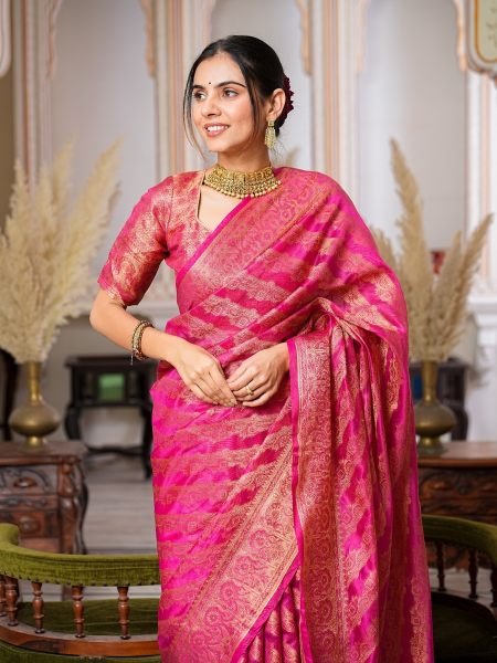 Designer Pure Organza Saree For Woman  Organza Sarees Wholesale