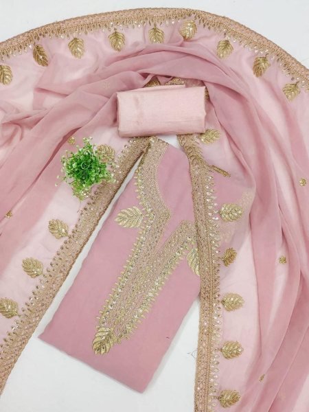 Designer Sequin Jorjat Salwar Suit with FT Micro Bottom 3Pc for Weddings & Festivals Wear Affordable Wholesale Offer