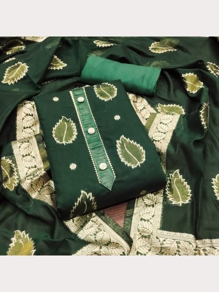 Designer  simmer jacquard Dress Material Collection  Color Set Matching Dress Material Wholesale