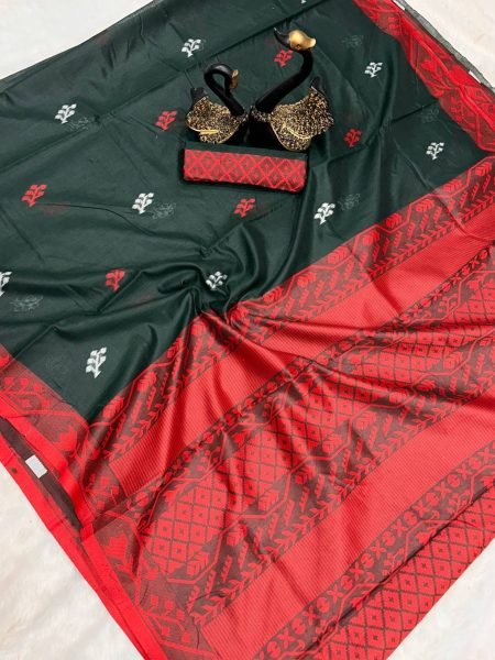 Designer Soft Lilan Cotton Saree With Weaving Saree Collection Cotton Sarees Wholesale