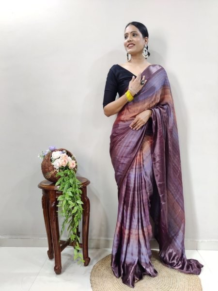 Designer Stylish Readymade Multicolour Saree Ready To Wear Saree 