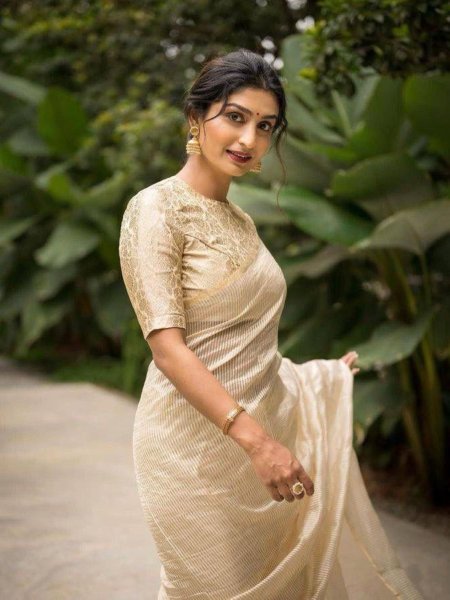Designer Zari Stripe Saree in Soft Organza with Jacquard Blouse Premium Collection Organza Sarees Wholesale