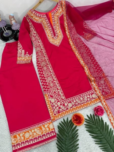 DESINGNER HEAVY ROMAN SILK SUIT Pakistani Suits Wholesale