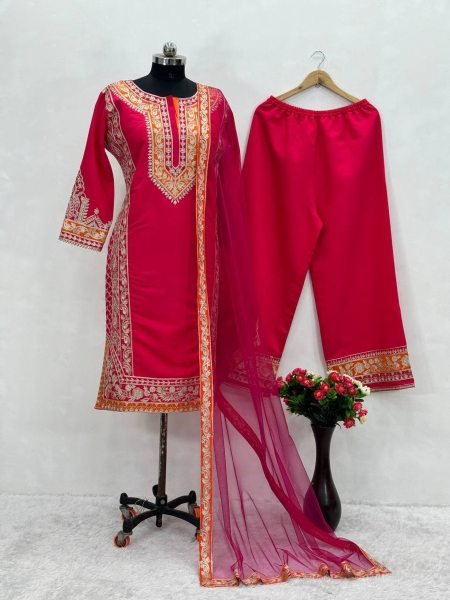 DESINGNER HEAVY ROMAN SILK SUIT Pakistani Suits Wholesale