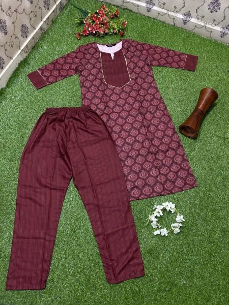 Digital Print Cotton Kurti With Pant  Kurti With Bottom Wholesale