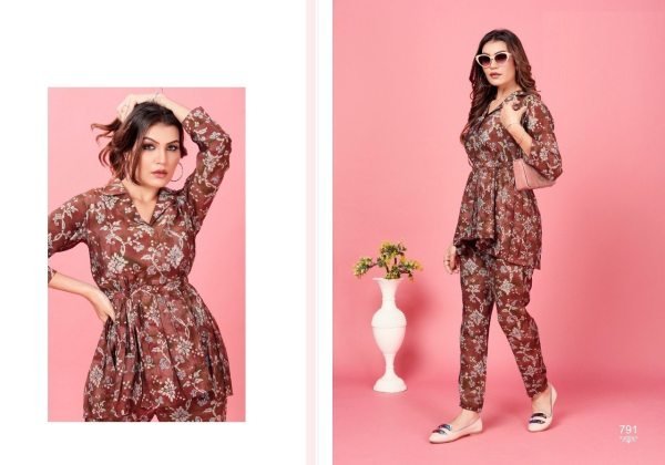 Digitally Printed Resort Wear Readymade Co Ord Set CO ORD Sets
