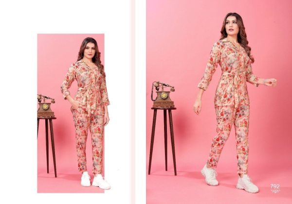 Digitally Printed Resort Wear Readymade Co Ord Set CO ORD Sets
