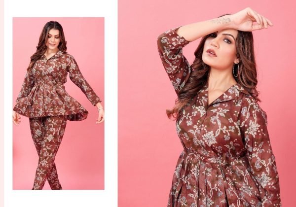 Digitally Printed Resort Wear Readymade Co Ord Set CO ORD Sets