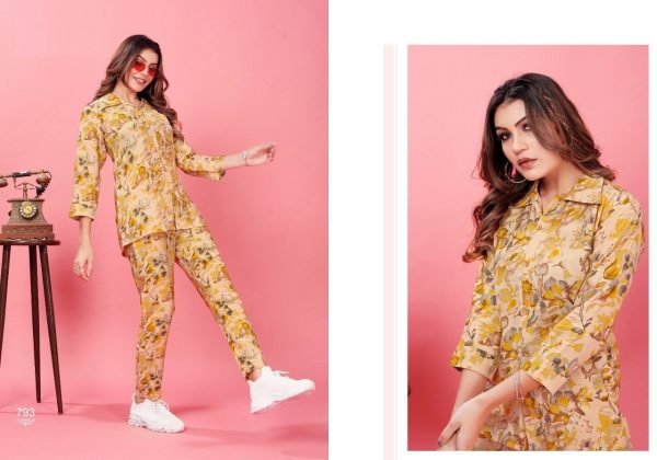 Digitally Printed Resort Wear Readymade Co Ord Set CO ORD Sets