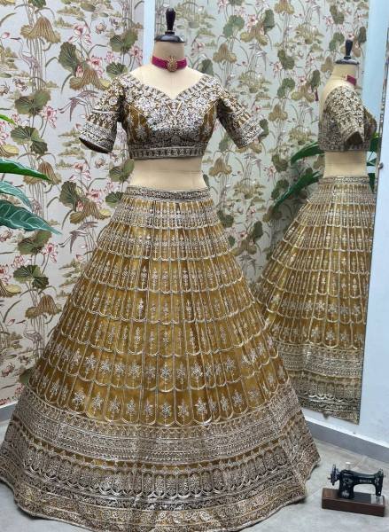 Discover Stunning  Embroidered Net Lehenga Choli By Royal export at wholesale rate  Designer Lehenga Choli