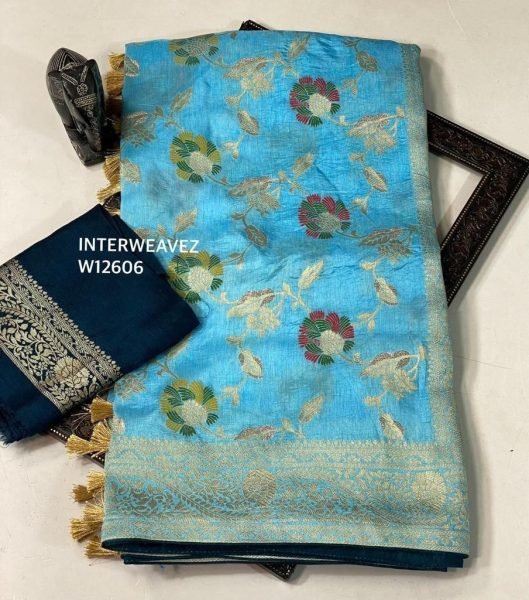 Dola Silk Saree With Meenakari   Zari Weaving   Silk Sarees Wholesale