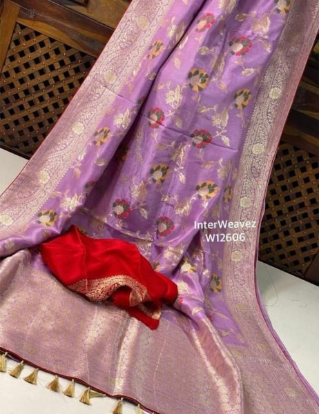 Dola Silk Saree With Meenakari   Zari Weaving   Silk Sarees Wholesale