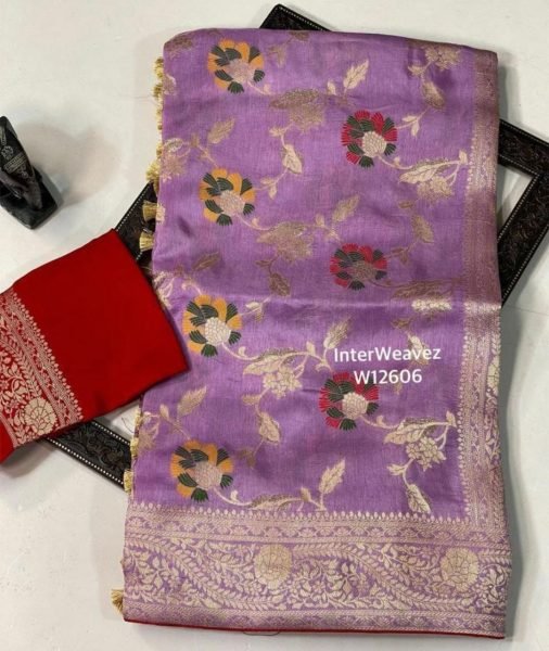 Dola Silk Saree With Meenakari   Zari Weaving   Silk Sarees Wholesale