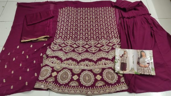 Eb 1023 Heavy  Blooming  With Embrodery Siquance work Plazzo Suit Designer Plazzo Salwar Suits Wholesale