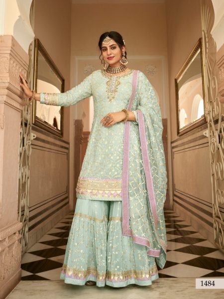 Eba Armani 3 Heavy Georgette Designer Fancy Festive Wear Salwar Kameez Collection Designer Plazzo Salwar Suits Wholesale