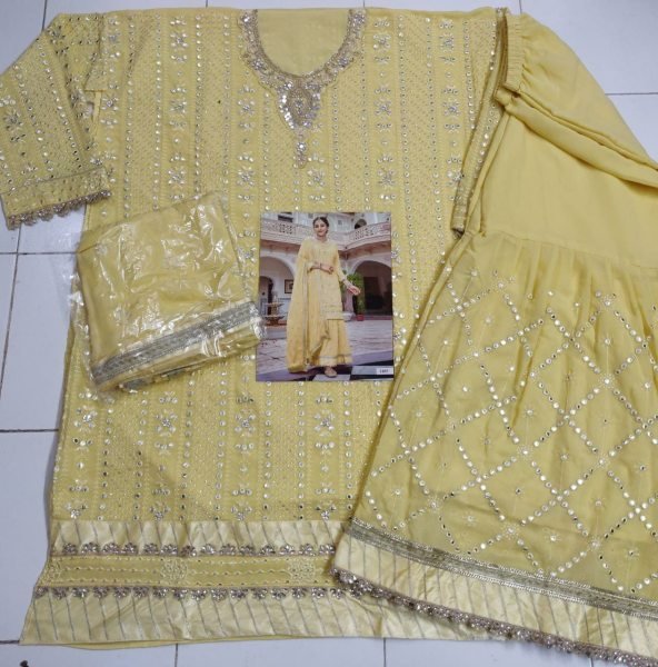 Eba Armani 3 Heavy Georgette Designer Fancy Festive Wear Salwar Kameez Collection Designer Plazzo Salwar Suits Wholesale