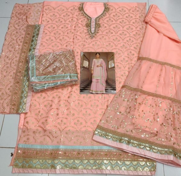 Eba Armani 3 Heavy Georgette Designer Fancy Festive Wear Salwar Kameez Collection Designer Plazzo Salwar Suits Wholesale
