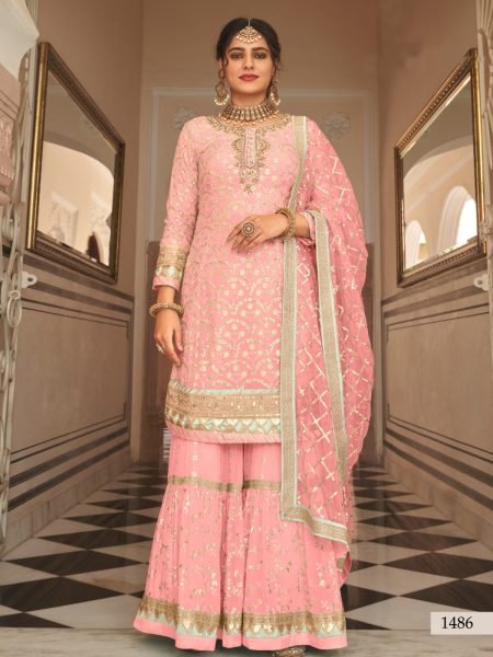 Eba Armani 3 Heavy Georgette Designer Fancy Festive Wear Salwar Kameez Collection Designer Plazzo Salwar Suits Wholesale
