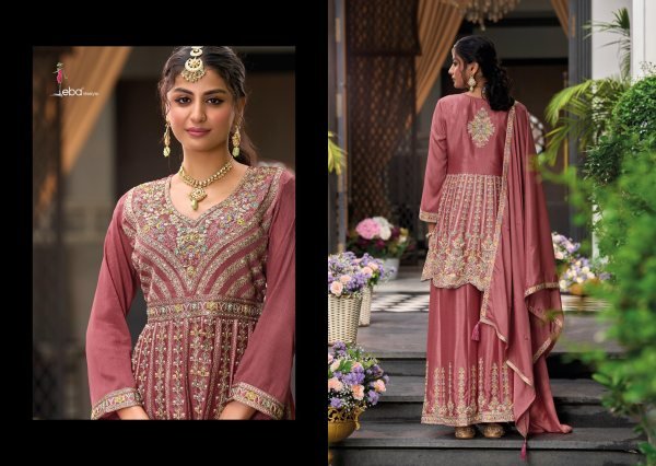Eba Lifestyle Barbie Vol 4 Designer Salwar Kameez Luxury Embroidered Chinon Dress Wholesale Price Designer Plazzo Salwar Suits Wholesale