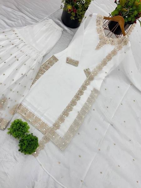 Eid Special Designer Party Wear Sharara Suit Fully Stitched By Royal Export  Ready To Wear Collection