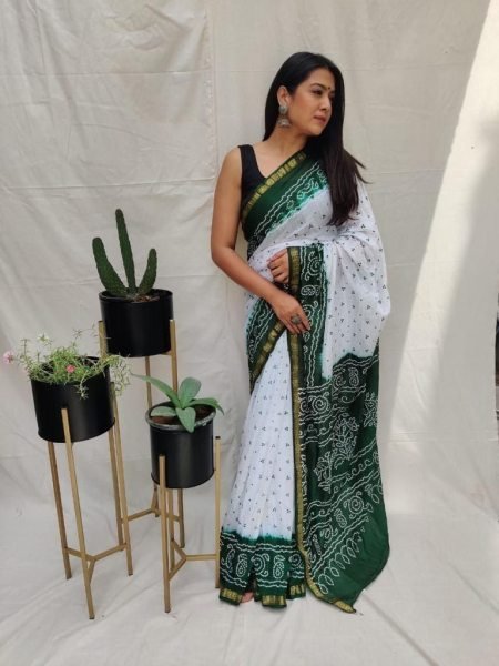 Elegant and Classy Look Bandhej Silk Sarees  Silk Sarees Wholesale