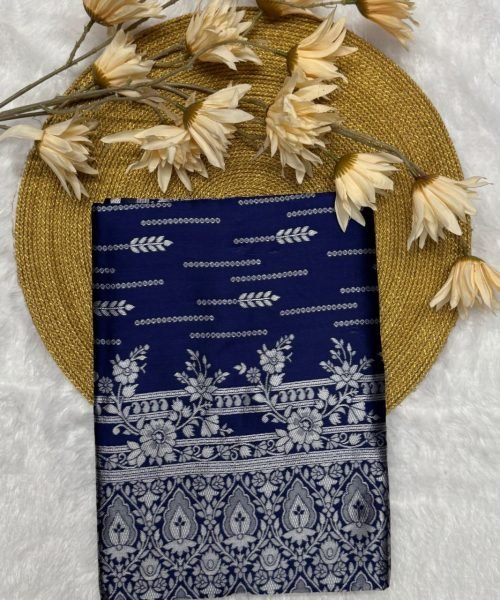 Elegant Blue Banarasi Saree Premium Wedding Collection Banarasi Saree Wholesale